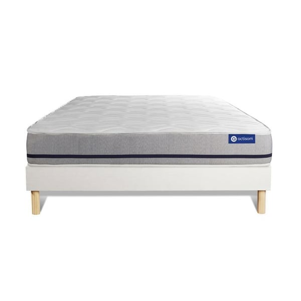Sängset Madrass Sängbotten 120x200 cm - Vit Sängbotten (i kit) - Actilatex Soft