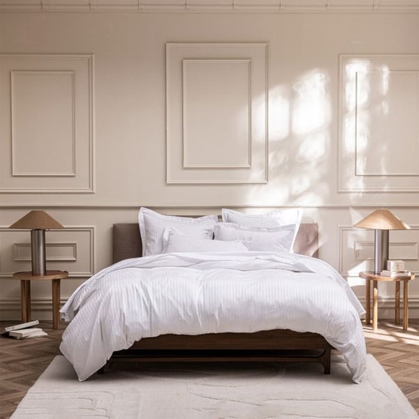 Hus pastare "Prestige" 100% Siden av kammad bomull med fina ränder / 120 trådar /cm² Ren bomull - - Hus pastare 260 x 240