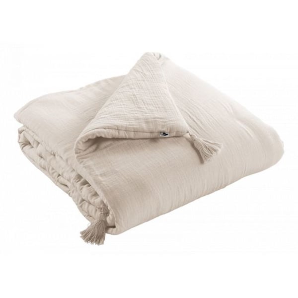 Quilt eller gavel "Gaïa" alla storlekar "Cotton Gauze" - Gaïa Pampa - 90 x 200 cm