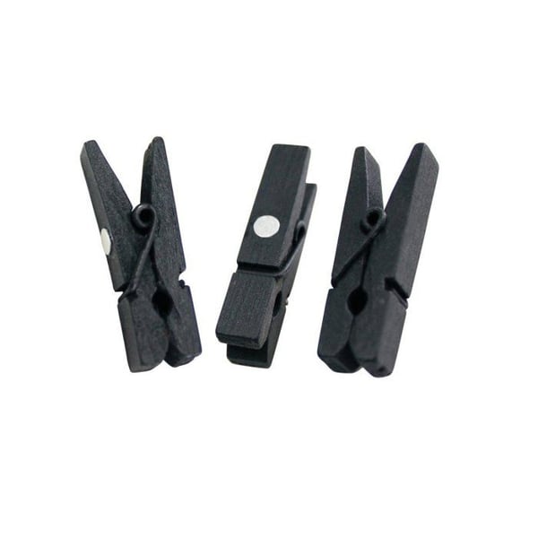 MégaCréa DIY - Magnetisk klädnypa 3,5cm svart x10 stycken MégaCréa DIY - Magnetisk klädnypa 3,5cm svart x10 stycken
