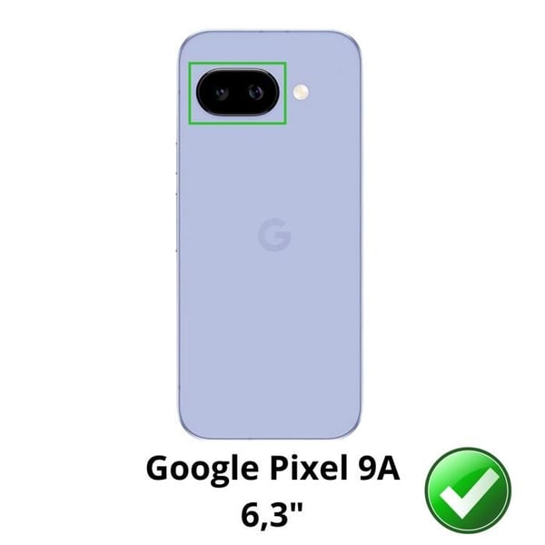 Fodral - Phonillico® - Google Pixel 9a - Stötsäker - Flexibel - Transparent