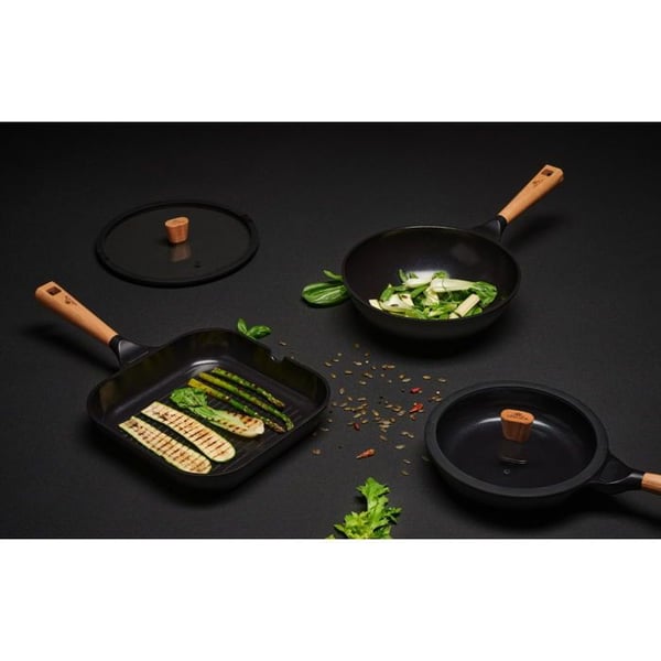 Stegepande - GERLACH - NATUR - 24 cm - Non-stick belægning - Induktionskompatibel