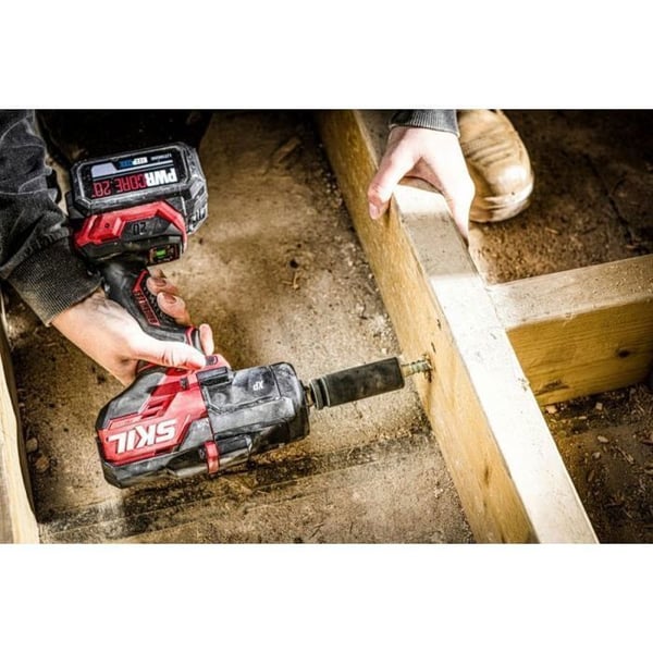 Trådlös slagnyckel - SKIL - 20V Max - borstlös motor - kvadrat 1/2" - hög vridmoment 650 Nm (880 Nm för att lossa) - 3285 CA