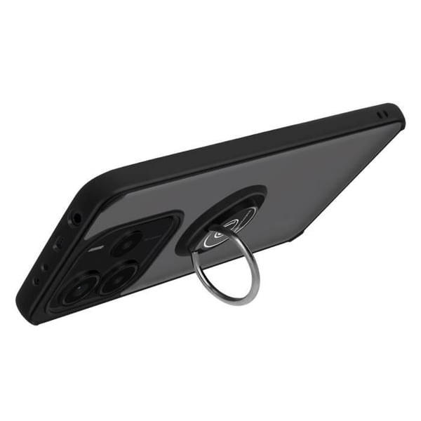 Coque för Xiaomi Redmi Note 14 5G med Video Stöd Ring Svart