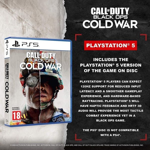 Videospel - Activision - Call of Duty: Black Ops Cold War - PS5 - Skjutspel - 18 år och uppåt