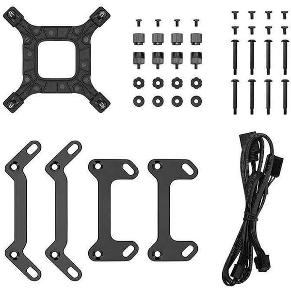 DeepCool LT240 Proces Küler med væske, alt-i-en 12 cm Sort 1 stk.