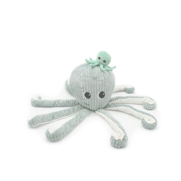 Les Déglingos - Plysch Ptipotos Octopus mint Filou - GLOBE TROTOYS