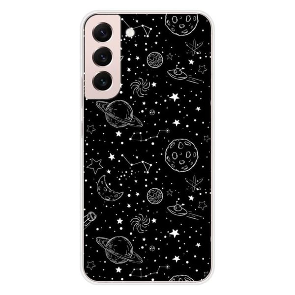 Tryckt silikonfodral som är kompatibelt med Samsung Galaxy S22 Plus Galaxy draw