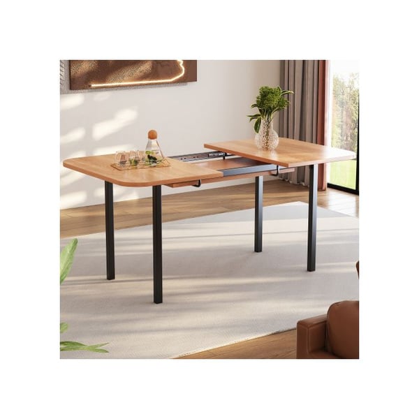 Spisebord - MUVOE - Teleskopisk - 120-160 cm - 4-6 personer - Massivt træ