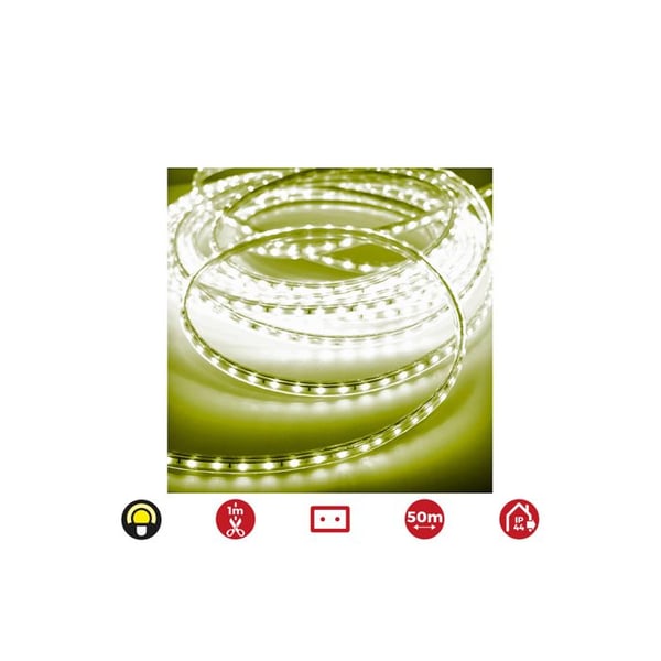 Ledband Rulle 50m. 60 Leds/m 4,2w/m Gul Edm Ip44 220-240v