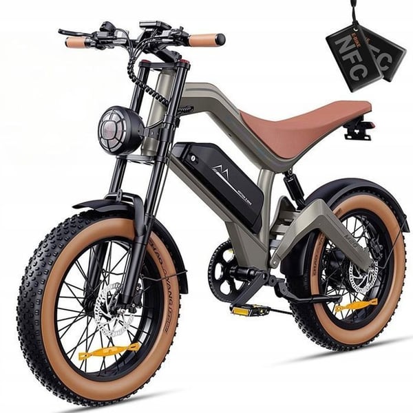 Elcykel - DYU - M20 - Motor 1000W - Batteri 48V - 18.2Ah - Däck 20x4,0