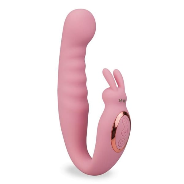 Svängd G-punkt vibrator Sweet Bunny - Rosa