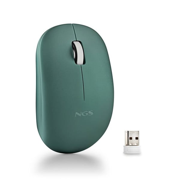 Trådlös optisk mus - NGS - FOG PRO GREEN - 1000 DPI - Tysta knappar - Grön färg