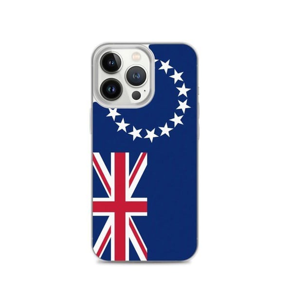TelefonCase - PIXELFORMA - iPhone 13 Pro - Cooköarnas flagga - Mjuk - Slitstark - Silikon