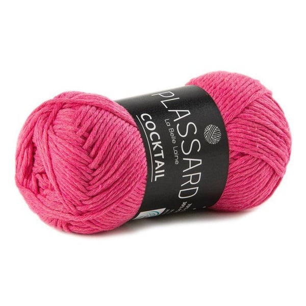 Plassard - Återvunnen sommartråd Cocktail Rosa fuchsia 34