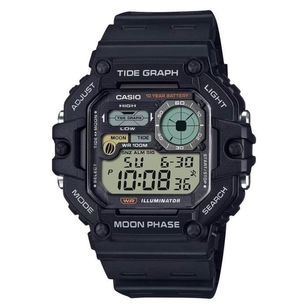 Klocka - CASIO - Sport WS-1700H-1A - Kvarts - Resin - Svart - 10 Atm