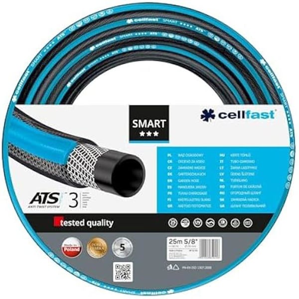 Vattenslang - Cellfast - Smart ATSV - 15 mm - 25 m - Hållbar plast