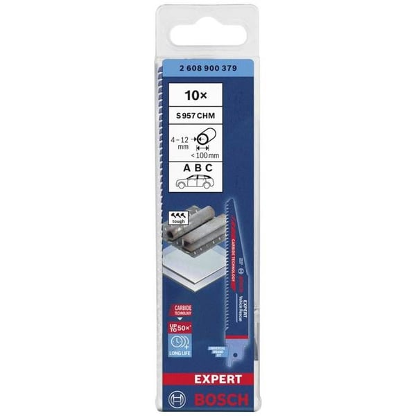 Bosch Tillbehör 2608900379 SÅG-blad EXPERT « Vehicle Rescue » S 957 CHM, 10 delar Sågbladets längd 15