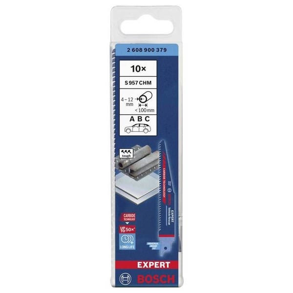 Bosch Tillbehör 2608900379 SÅG-blad EXPERT « Vehicle Rescue » S 957 CHM, 10 delar Sågbladets längd 15
