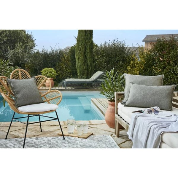 Kuddfodral "Naïa Outdoor" alla dimensioner Effekten av Fjäril - Naïa Nénuphar - Kuddfodral 40 x 60 cm