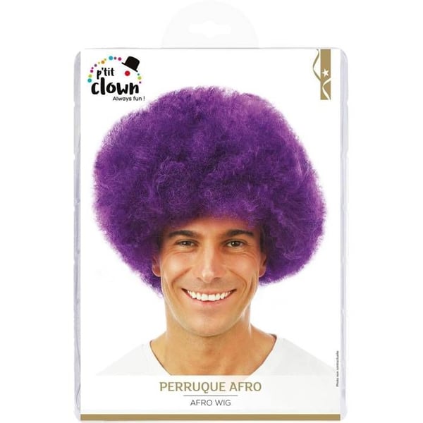 Afroperuk - LITEN CLOWN - Violett - Mixad - Vuxen - Original