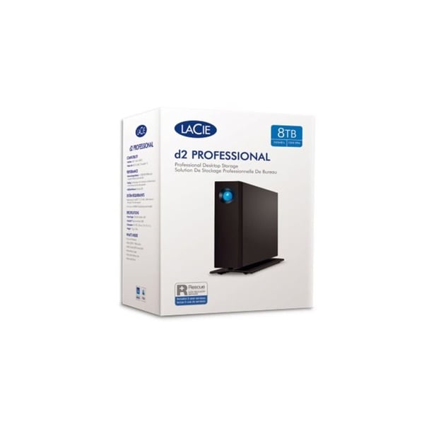 LaCie d2 Professional STHA8000800 8 To Extern hårddisk Svart