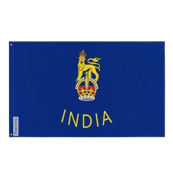 Generalguvernörens flagga i Indien – 96 x 144 cm – Polyester – Metallöglor – Vattenavvisande