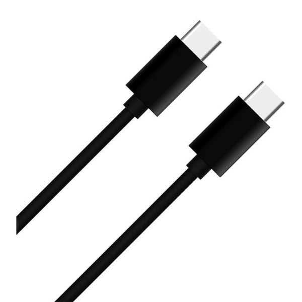 USB C/USB C-kabel - WOW - 1m - Svart - 3A - 1 enhet USB C/USB C-kabel - WOW - 1m - Svart - 3A - 1 enhet