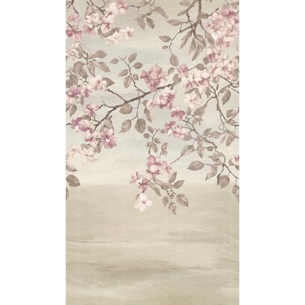 Tapet - Träd & Löv - Non-woven - Beige - Utan mönsterpassning