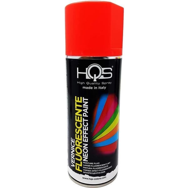 HQS Neonröd fluorescerande sprayfärg, 400 ml