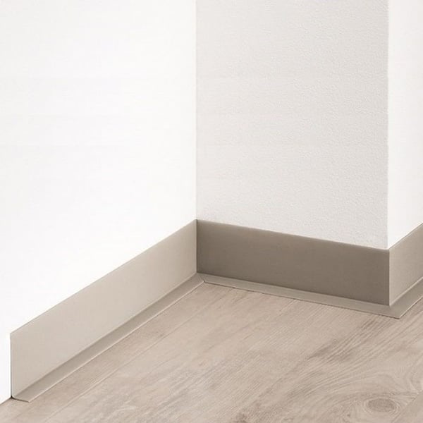 PROVISTON Flexibel PVC-sockel 15 x 50 x 50000 mm grå att limma, skruva &amp; spik 250 meter | 5 stycken