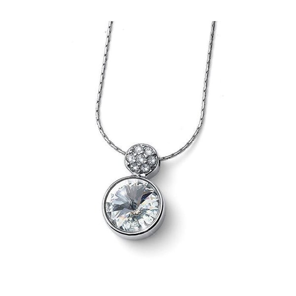 Bländande halsband med klara kristaller Wake 12267 001