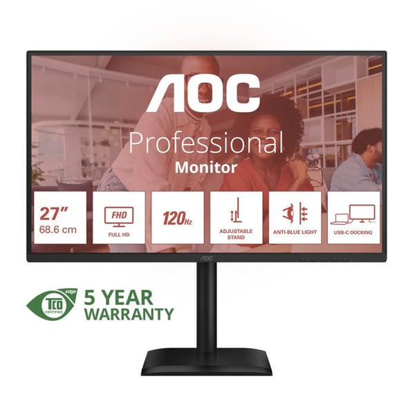 AOC Monitor PC 27E4CV 27" Full HD 120Hz IPS Adaptive Sync Svart