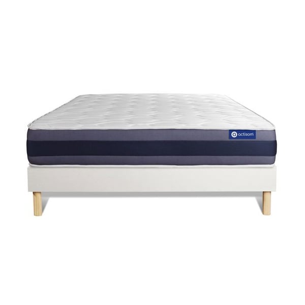 Sängset Madrass Sängbotten 120x200 cm - Vit Sängbotten (i kit) - Actiflex Morpho
