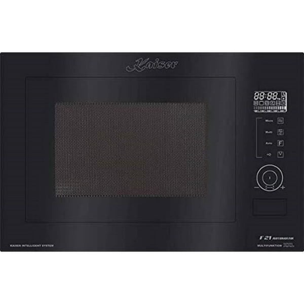 Inbyggnads mikrovågsugn - Kaiser - EM 2510 - Svart glas - 25L - Multifunktion med grill
