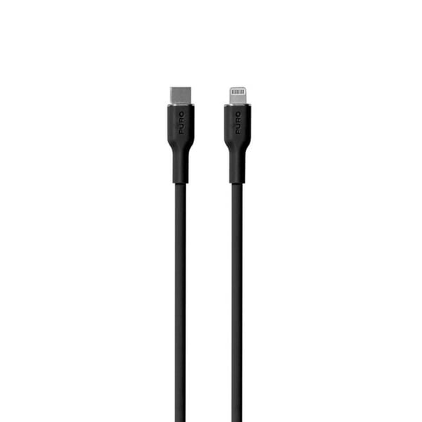 PURO ICON Flex-kabel - USB-C till Lightning MFi-kabel 1,5 m (svart)