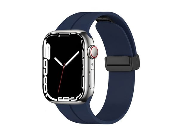 Armband för Apple Watch 38/40/41mm Sport med magnetisk stängning Marinblå