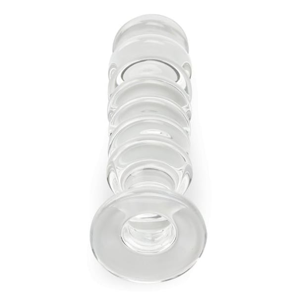 Prismatisk analplugg i glas - Klar
