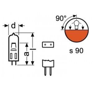 HALOGENGLÖKA OSRAM 50W - 12V HLX (BRL)