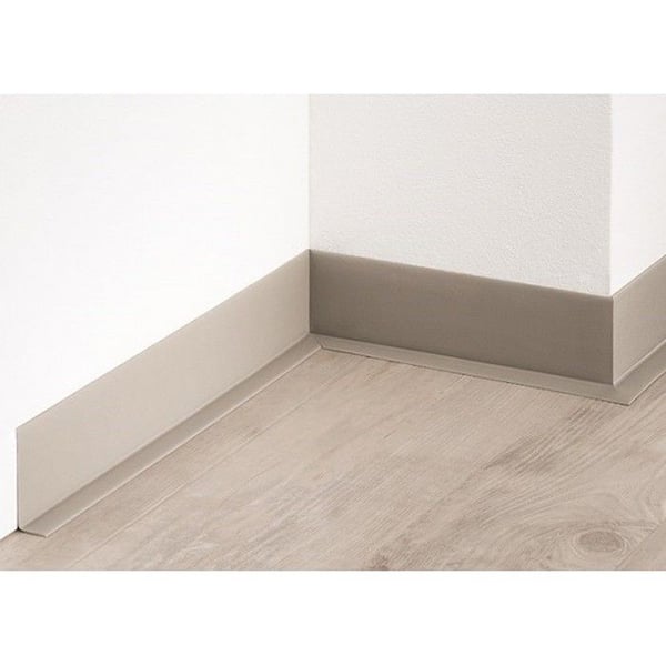 PROVISTON Flexibel PVC-sockel 15 x 50 x 50000 mm grå att limma, skruva &amp; spik 250 meter | 5 stycken