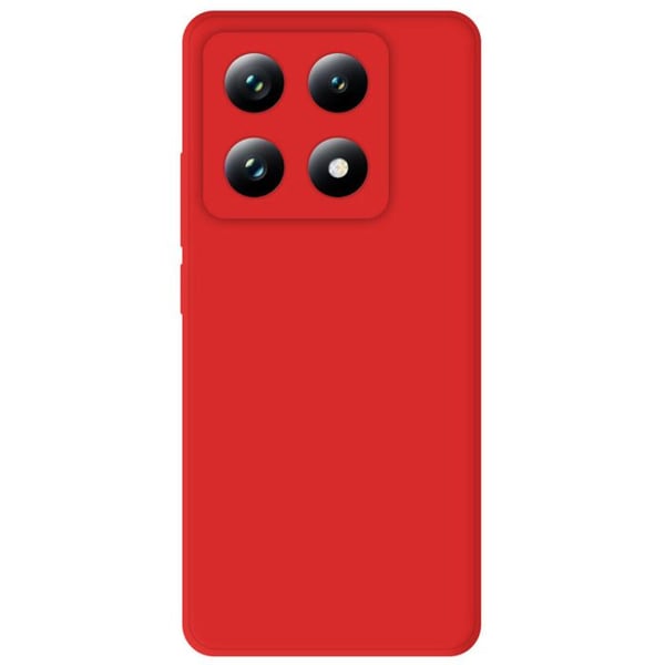 Enfärgade silikonskal Mat Röd kompatibelt med Xiaomi 14T 4G