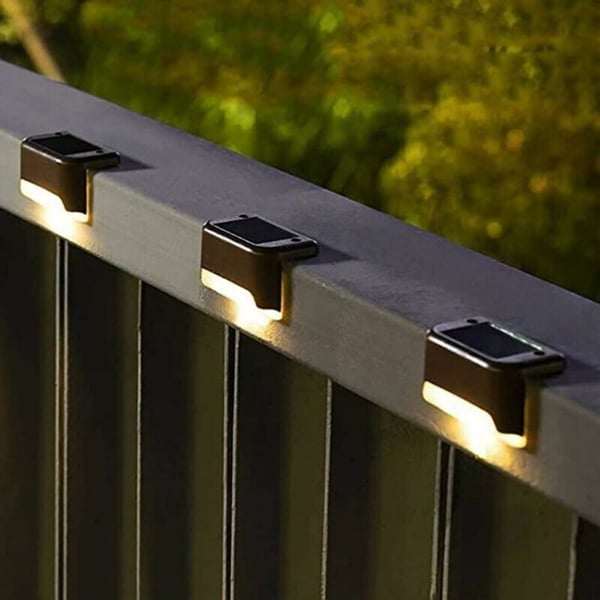 LED utomhus solarlampor - HONO - 16-pack - Vattentåliga - Varmvit - För trappor - För staket