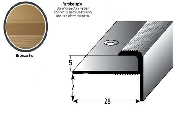 PROVISTON Profil av ram och finish i aluminium 12 x 28 x 900 x 5 mm Ljusbrons