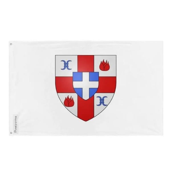 Sankt Georges Flagga – 160 x 240 cm – Hållbar Polyester – 2 Metallöglor – Inomhus / Utomhus – Pixelforma