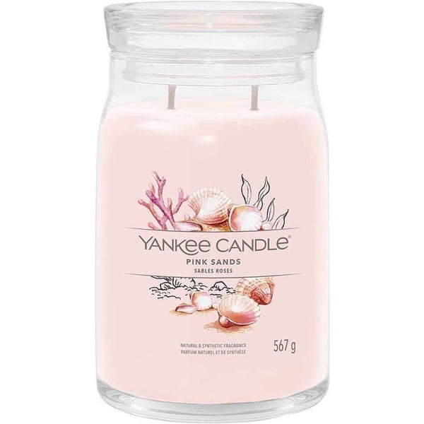 Doftljus - YANKEE CANDLE - Rosa Sand - Sojavax - Dubbelväld - 60-90 timmar brinntid
