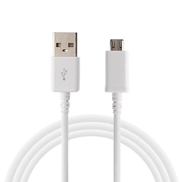USB-kabel - PHONILLICO - 1 Meter - Kompatibel med XIAOMI REDMI 4A-4X-5A-5PLUS-6A-6PRO-S2 - Micro USB - Vit