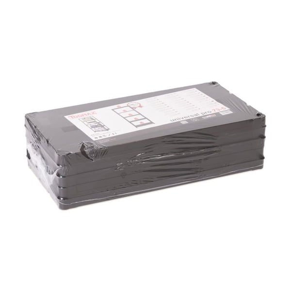 Plasthylla - TOOMAX - 73-5 - 5 hyllor - Kapacitet 150 kg - Svart