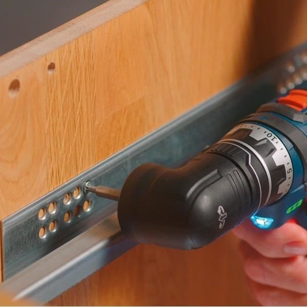 Batteri borrskruvdragare - Bosch - GSR 12V-15 FC Flex - Trådlös - 2 batterier 2Ah - FlexiClick