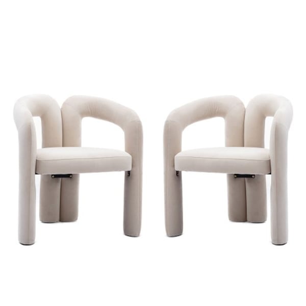 Spisestol - MUVOE - Velour - Sæt af 2 - Moderne design - Komfortabel og robust