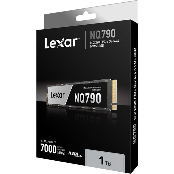 LEXAR - NQ790 - SSD-hårddisk - 1 To - M.2 2280 PCIe Gen 4x4